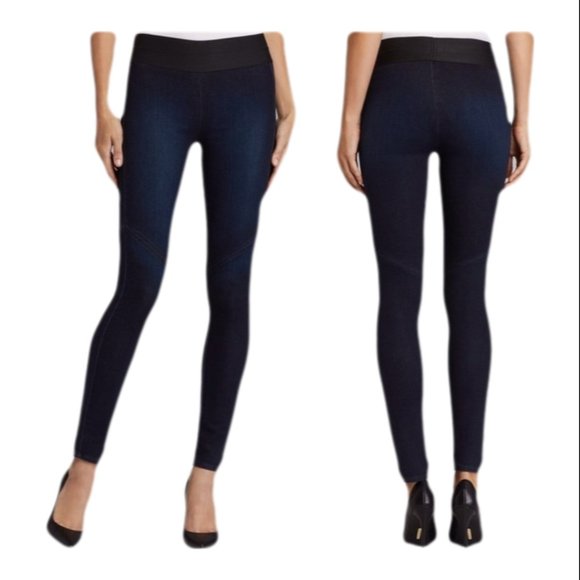 PAIGE DENIM Glam Rock Stretch Denim Leggings Small - Picture 1 of 2